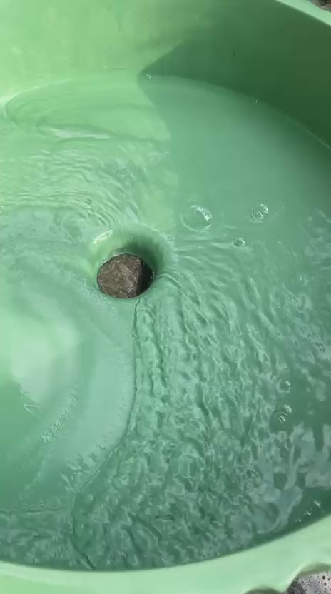 El Yapımı Aden Model Taş Lavabo Yeşil Renk 45cm*12cm