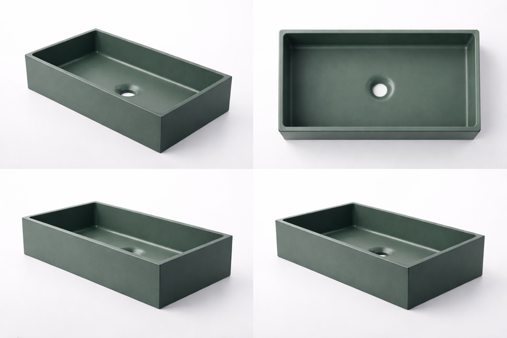 El Yapımı Ahlas Model Taş Lavabo 60*40*10