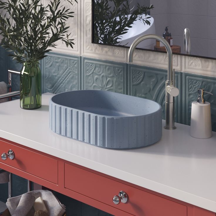 El Yapımı Tood Model Taş Lavabo 25*45*11
