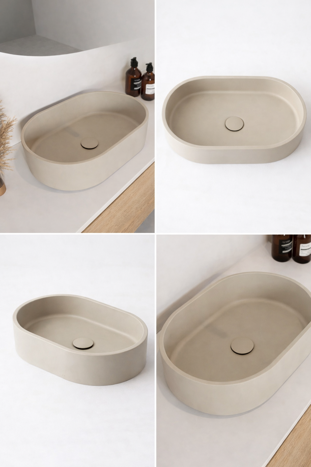 El Yapımı Umay Model Taş Lavabo  60*40*12