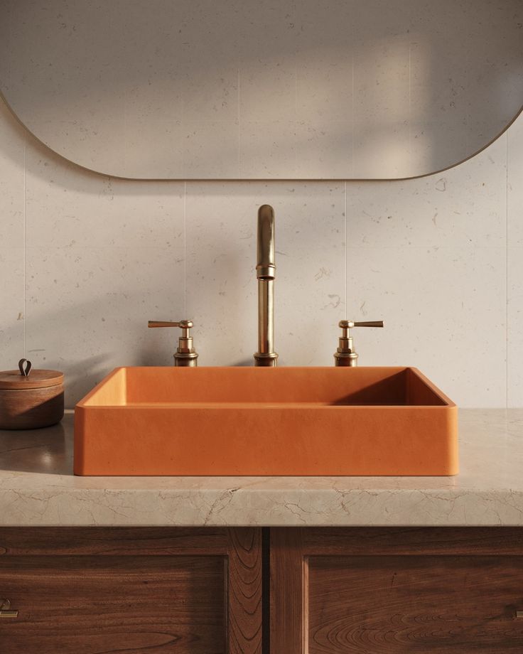 El Yapımı Mira Model Taş Lavabo 60cm*40cm*10cm