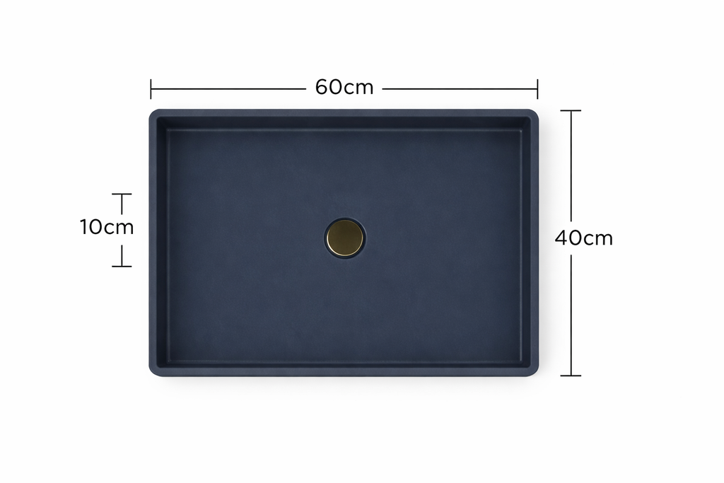 El Yapımı Mira Model Taş Lavabo 60*40*10