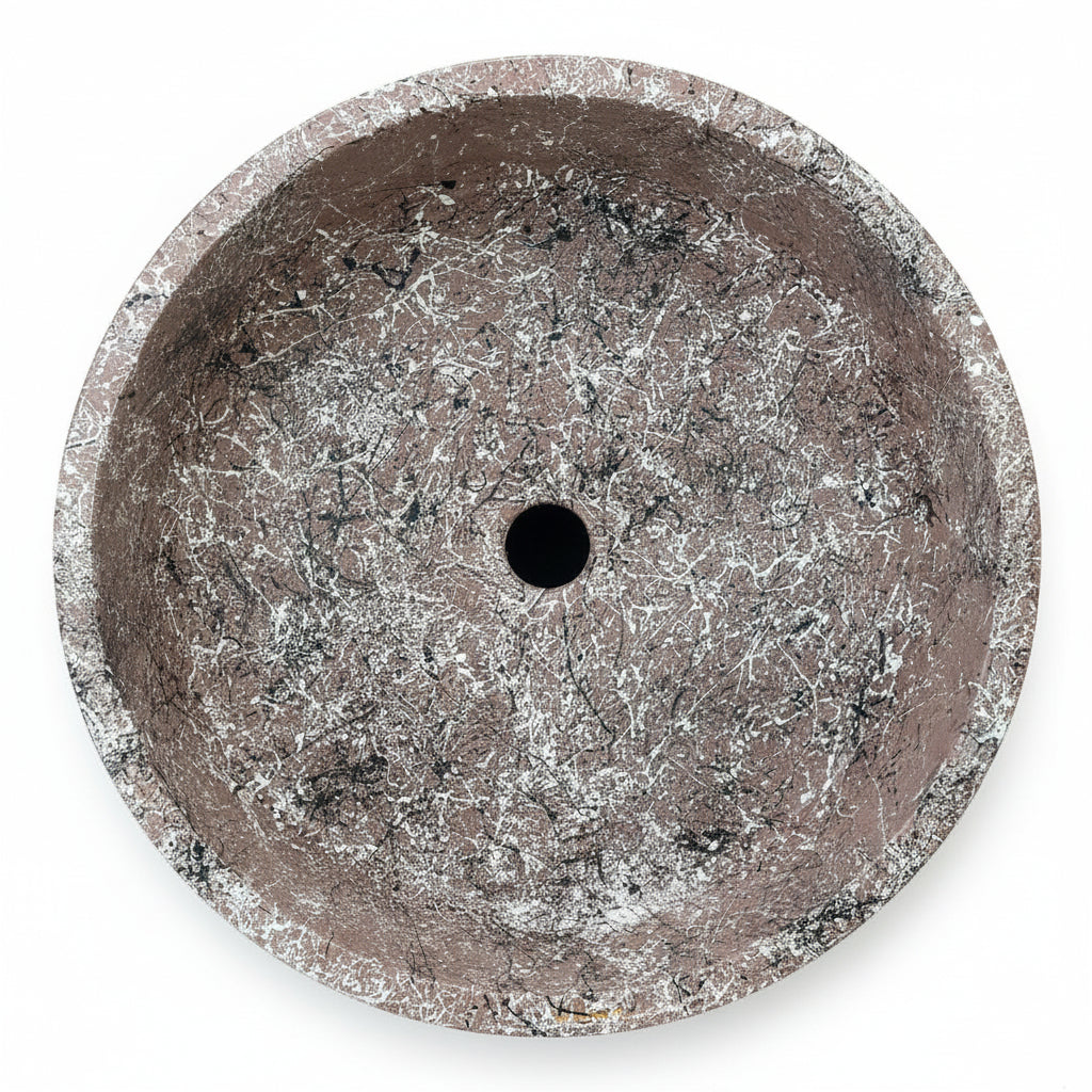 Afife Model Taş Lavabo Özel Seri AFF001 (45cm çap- 12cm yükseklik)