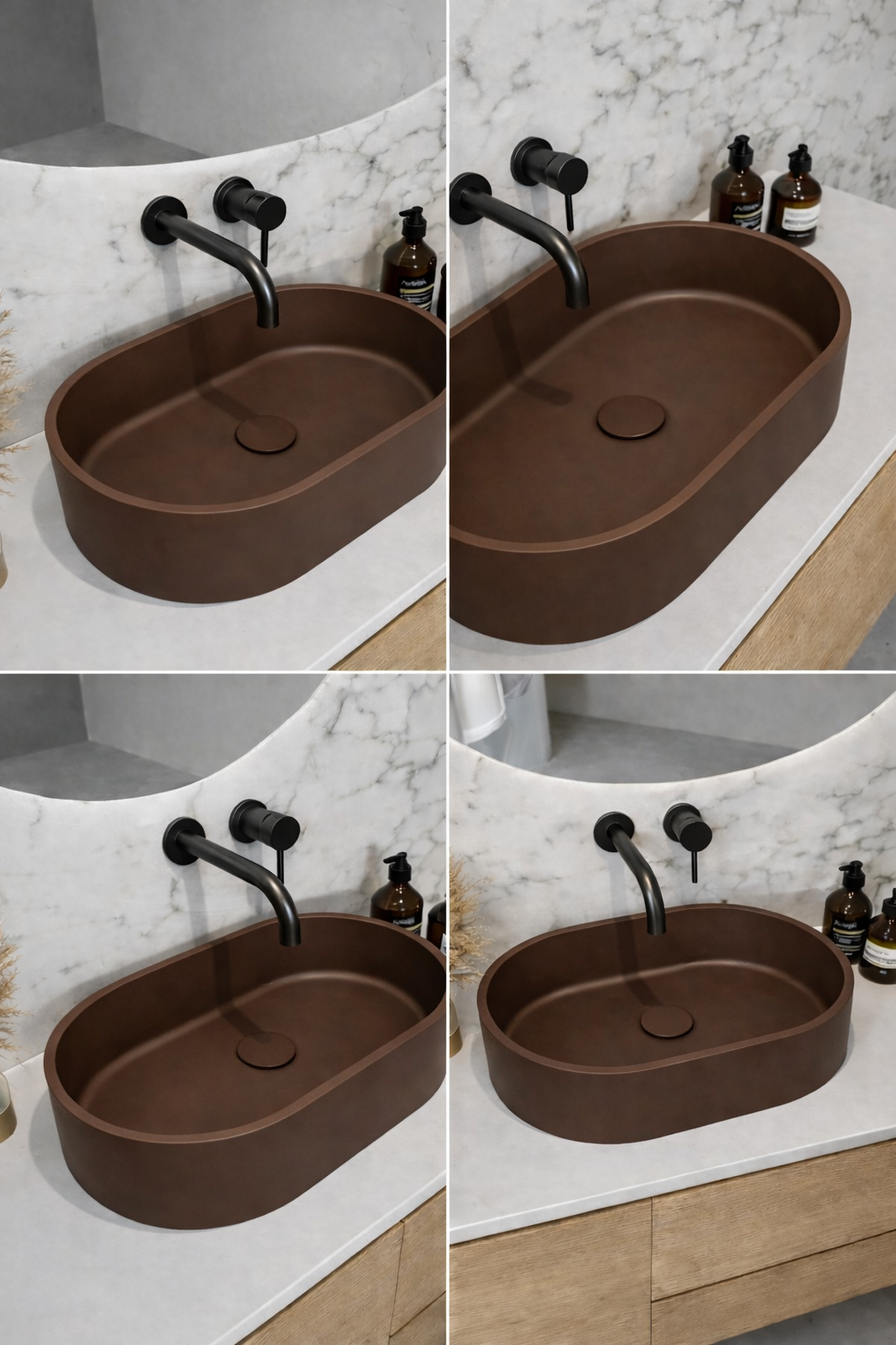 El Yapımı Umay Model Taş Lavabo  60*40*12