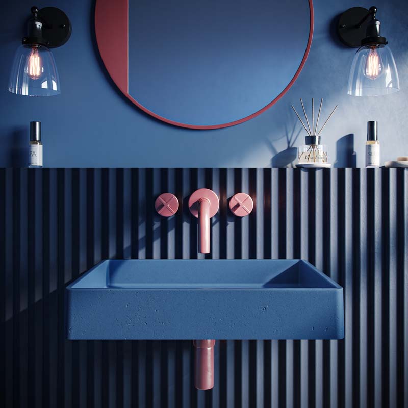 El Yapımı Mira Model Taş Lavabo 60cm*40cm*10cm