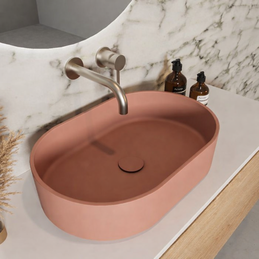 El Yapımı Umay Model Taş Lavabo  60*40*12