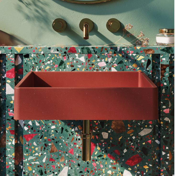 El Yapımı Asaf Model Taş Lavabo 45*45*10