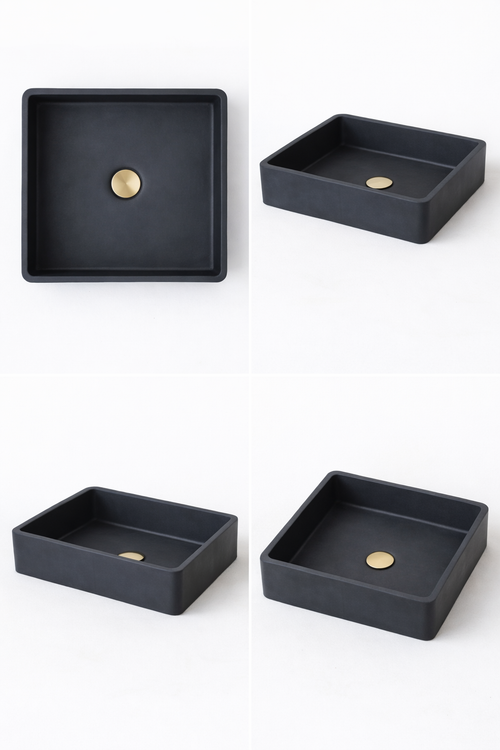 El Yapımı Ahlas Model Taş Lavabo  60*40*12