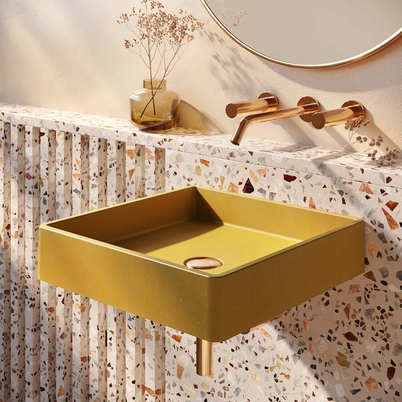 El Yapımı Asaf Modeli Taş Lavabo  45cm*45cm*10cm