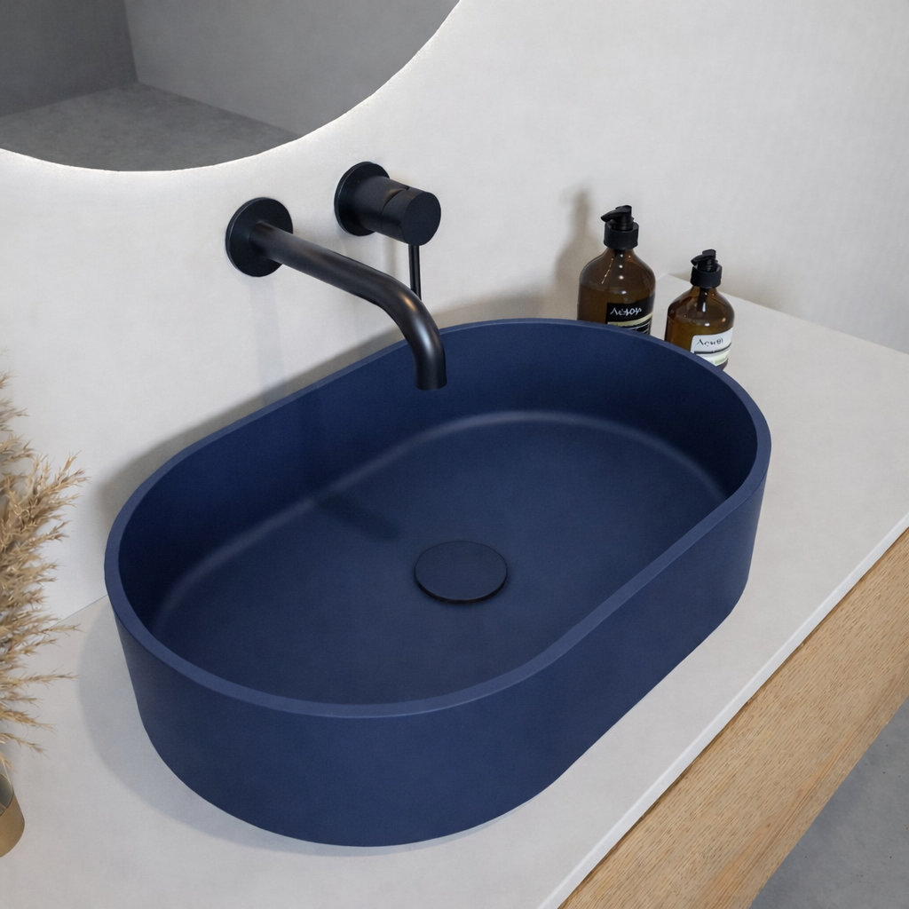 El Yapımı Umay Model Taş Lavabo  60*40*12