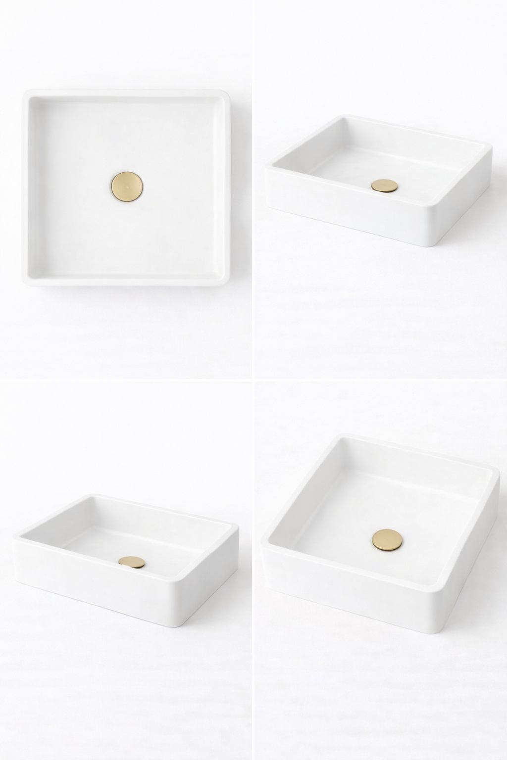 El Yapımı Asaf Model Taş Lavabo 45*45*10