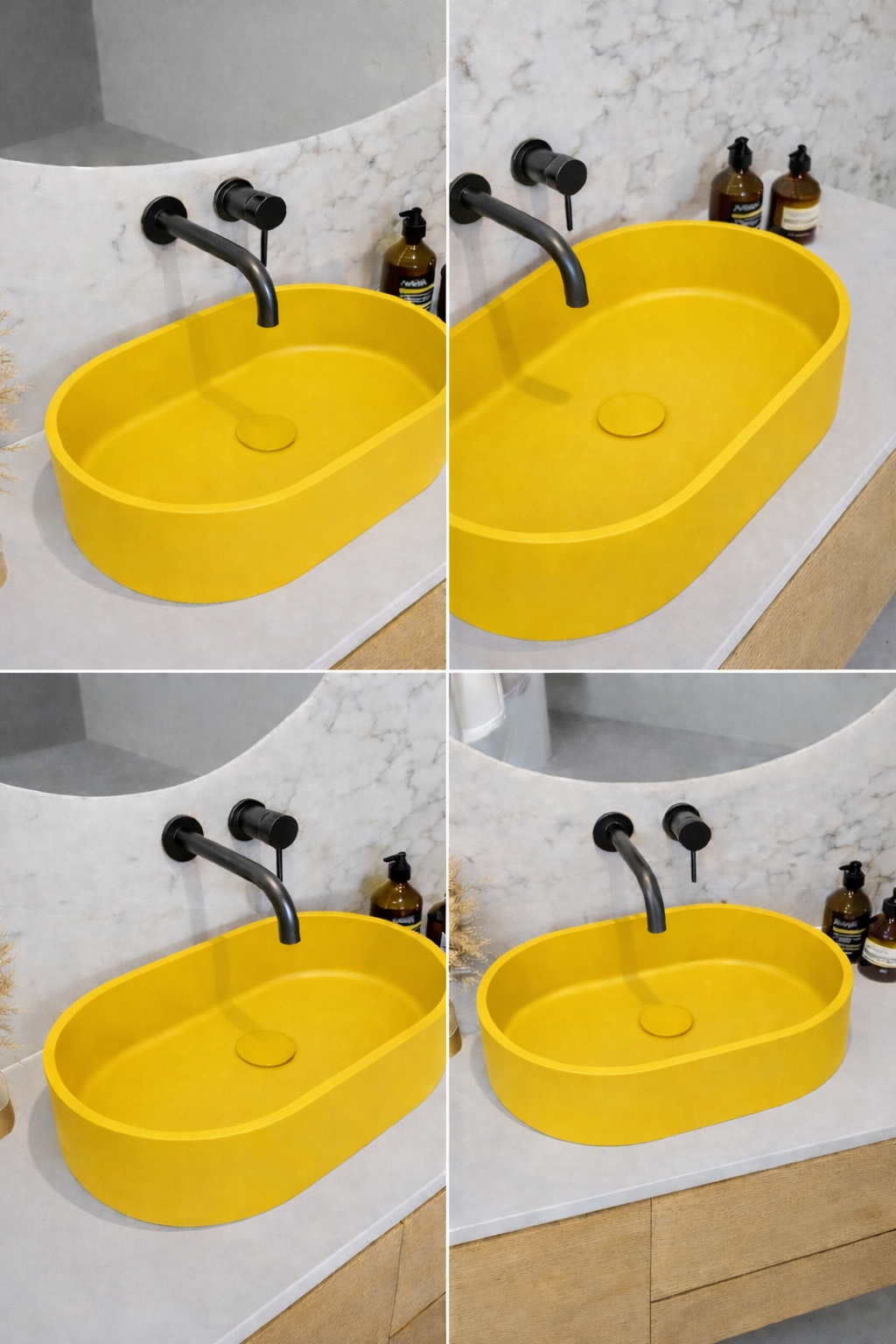 El Yapımı Umay Model Taş Lavabo  60*40*12