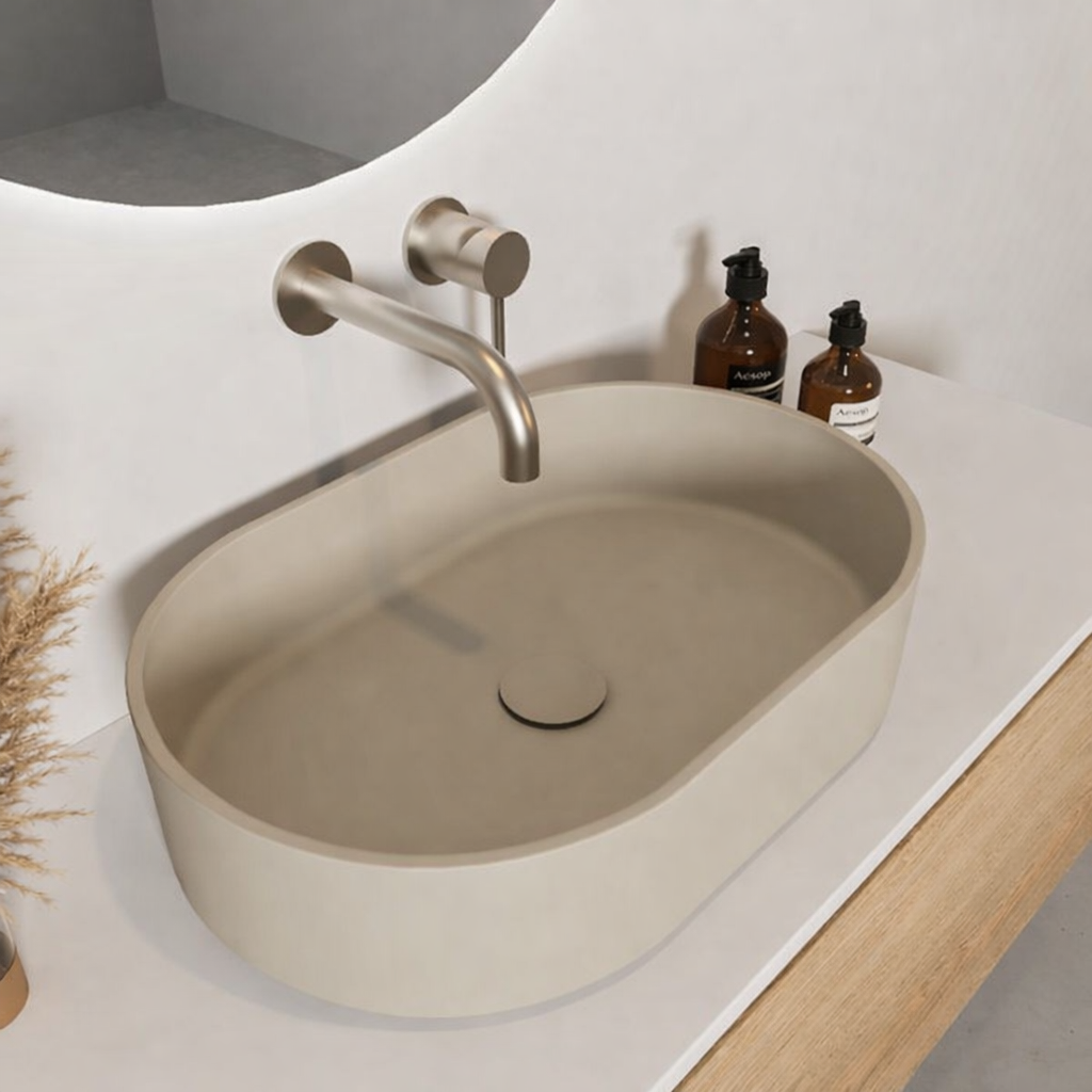 El Yapımı Umay Model Taş Lavabo  60*40*12