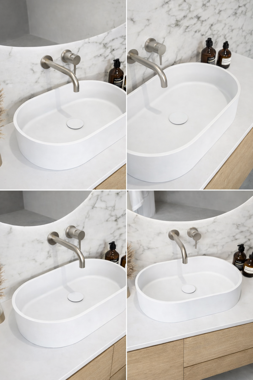 El Yapımı Umay Model Taş Lavabo  60*40*12