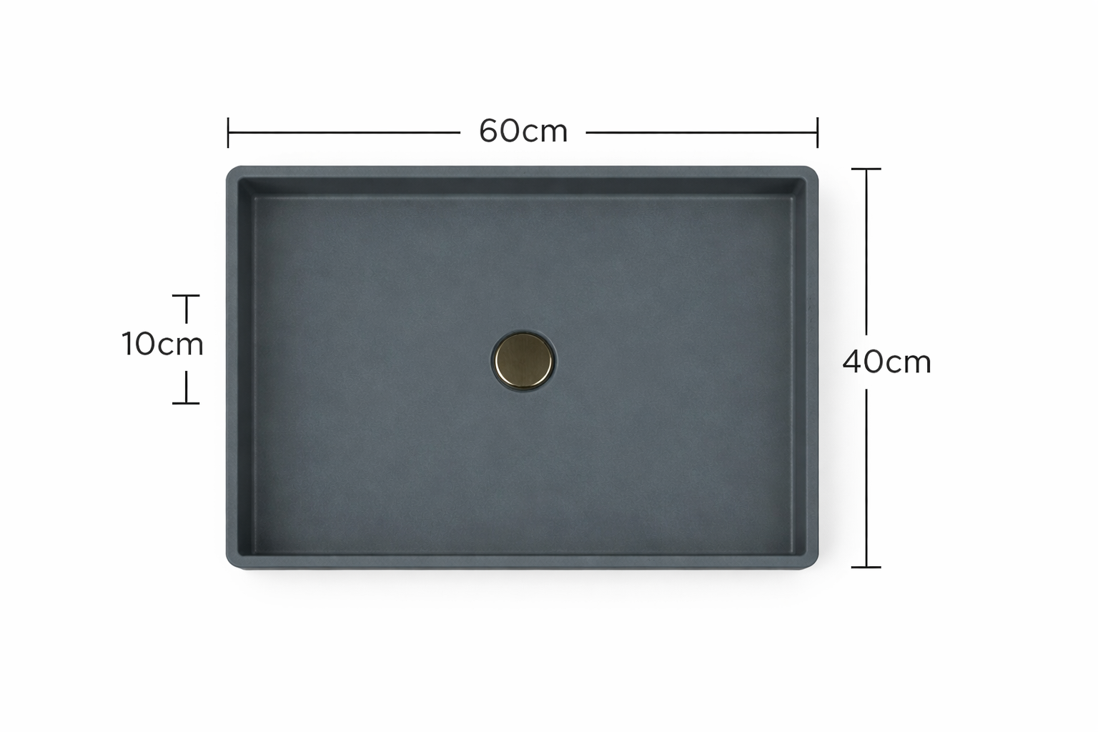El Yapımı Mira Model Taş Lavabo 60*40*10
