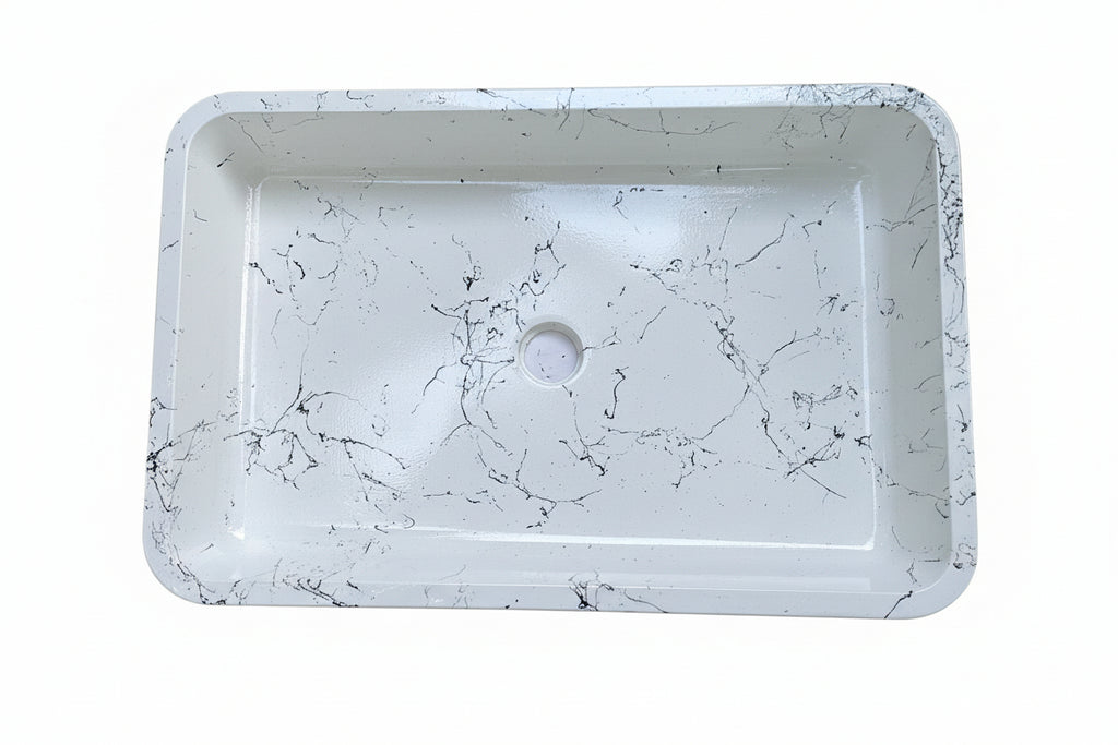 Mira Model Taş Lavabo Özel Seri MRA001( 60cm boy - 40cm en - 10cm çap)