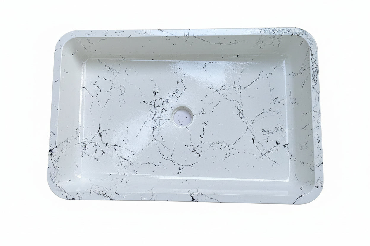 Mira Model Taş Lavabo Özel Seri MRA001( 60cm boy - 40cm en - 10cm çap)