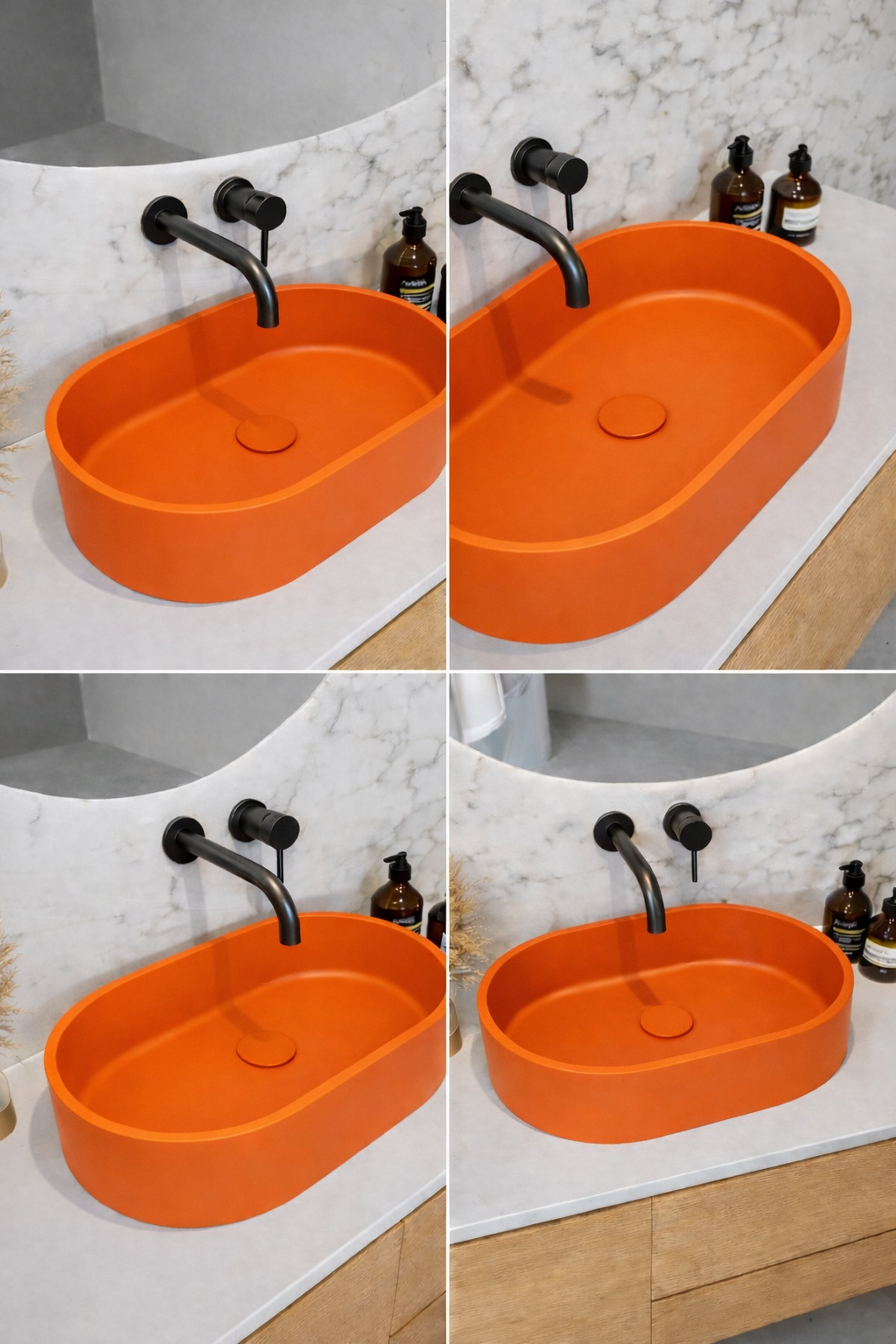 El Yapımı Umay Model Taş Lavabo  60*40*12