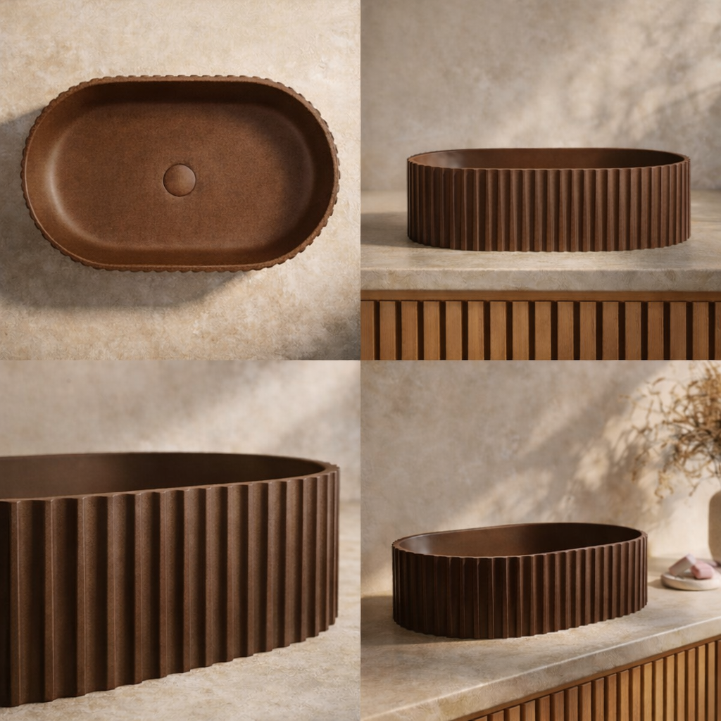 El Yapımı Tood Model Taş Lavabo 25*45*11